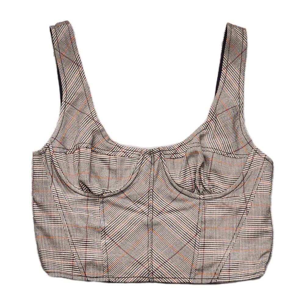 FREE PEOPLE Tara Corset Underwire Top Smock Back Multicolor Sizes Medium